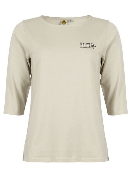 Roadsign Koszulka w kolorze beżowym rozmiar: L. Brązowe bluzki damskie Roadsign, l, bez wzorów, z bawełny, bez kołnierzyka, bez ramiączek. Za 26.07 zł.