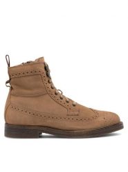 Sergio Bardi Kozaki HOLMES-02 MB Beżowy. Brązowe buty zimowe męskie Sergio Bardi, ze skóry, bez zapięcia. Za 179.99 zł.