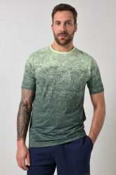 Męska T-shirt FLEXNAMIC® fitness nadruk na całej powierzchni rękaw 1/2. Zielone t-shirty męskie JAY-PI, m, bez wzorów, z dżerseju, bez kołnierzyka. Za 179.99 zł.