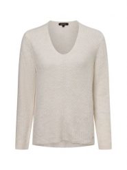 More & More Sweter Kobiety beżowy, 44. Brązowe swetry klasyczne damskie MORE & MORE, z dzianiny, bez kołnierzyka. Za 229.95 zł.
