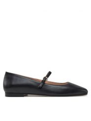 Pollini Baleriny SA11051C1MTE0000 Czarny. Czarne baleriny damskie Pollini, bez wzorów, ze skóry, bez obcasa. Za 819.99 zł.