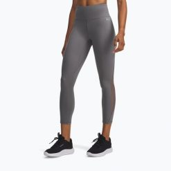 Legginsy damskie Under Armour Motion Mesh Ankle. Zielone legginsy damskie Under Armour, bez wzorów, z meshu, na fitness i siłownię. Za 169.99 zł.