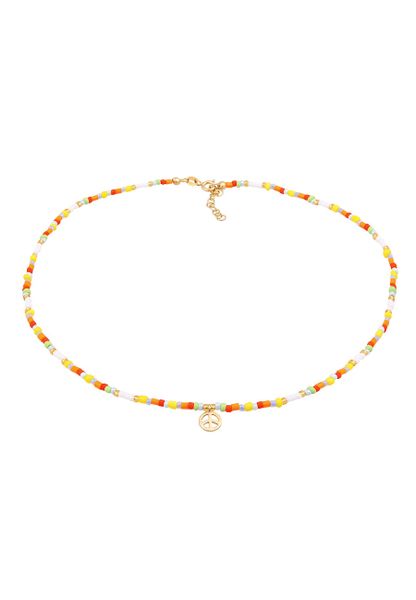 Elli Damski Choker Peace zawieszka korlae Boho w pozłacanym srebrze próby 925 Sterling Silver Naszyjniki 1 ct. Szare naszyjniki damskie Elli, pozłacane. Za 293.99 zł.