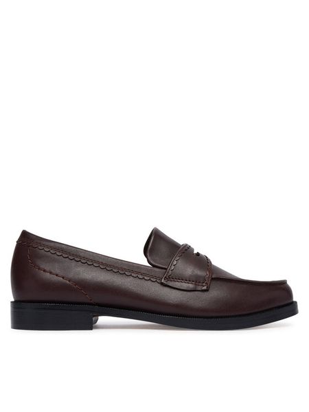 Clarks Lordsy Straven Edge 26186491 Brązowy. Brązowe mokasyny damskie Clarks, ze skóry. Za 559.99 zł.