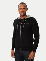 Guess Bluza M6BR12 Z1360 Czarny Regular Fit. Czarne bluzy bez kaptura męskie Guess, l, z syntetyku. Za 524.99 zł.