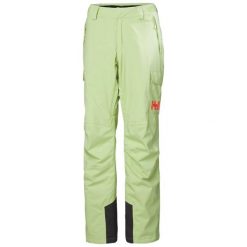 Damskie ocieplane spodnie narciarskie Helly Hansen Switch. Zielone spodnie dresowe damskie Helly Hansen, na zimę, bez wzorów. W wyprzedaży za 707.90 zł.