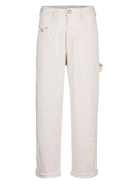 Herrlicher Dżinsy "Brooke" - Tapered fit - w kolorze białym rozmiar: W31. Białe jeansy damskie Herrlicher, z podwyższonym stanem. Za 144.95 zł.
