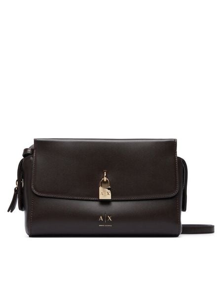 Armani Exchange Torebka XW003056 AF28605 U6032 Brązowy ciemny. Brązowe listonoszki damskie Armani Exchange, bez wzorów, ze skóry, bez dodatków. Za 614.99 zł.