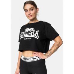 Damska przycięta koszulka Lonsdale Gutch Common. Białe t-shirty damskie Lonsdale, bez wzorów, bez kołnierzyka. Za 137.00 zł.