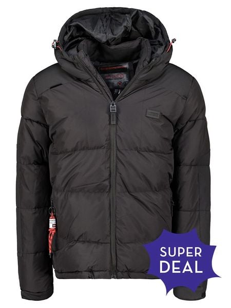 Geographical Norway Kurtka pikowana w kolorze czarnym rozmiar: XL. Czarne kurtki męskie Geographical Norway, xl, bez wzorów, bez kaptura. Za 258.52 zł.