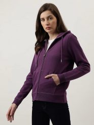 Marks & Spencer Bluza w kolorze ciemnofioletowym rozmiar: 38. Różowe bluzy z kapturem damskie Marks & Spencer, z bawełny. Za 79.21 zł.