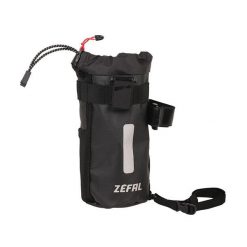 Torba na kierownicę na kierownicę/potencjał Zefal Adventure. Czarne torebki klasyczne damskie ZEFAL, bez wzorów, z materiału, bez dodatków. Za 109.99 zł.