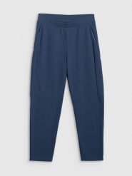 4F Spodnie dresowe męskie - granatowe S. Niebieskie spodnie dresowe męskie 4f, bez wzorów, z dresówki. Za 189.99 zł.