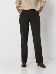 Relaxed by TONI Spodnie "Scarlet" w kolorze granatowym rozmiar: 40/L20. Niebieskie spodnie materiałowe damskie Relaxed by TONI, bez wzorów, z materiału, z podwyższonym stanem. Za 148.26 zł.