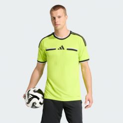 KOSZULKA REFEREE 26. Białe t-shirty sportowe męskie Adidas, s, z materiału, bez ramiączek, do piłki nożnej, climacool (adidas). Za 219.00 zł.