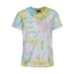 Koszulka Damska Tie Dye Boyfriend T-shirt. Czerwone bluzki damskie Urban Classics, xl, bez wzorów, bez kołnierzyka. Za 97.99 zł.