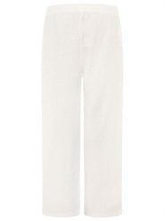 Zwillingsherz Muślinowe spodnie w kolorze białym rozmiar: onesize. Białe spodnie materiałowe damskie Zwillingsherz, bez wzorów, z bawełny. Za 82.99 zł.