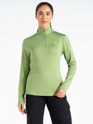 Dare 2b Koszulka funkcyjna "Lowline II" w kolorze zielonym rozmiar: 34. Zielone bluzki sportowe damskie Dare 2b, bez wzorów, z materiału, bez ramiączek. Za 69.58 zł.