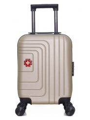 SWISS KOPPER Walizka "Rüti" w kolorze beżowym - 32 x 42 x 20 cm rozmiar: onesize. Brązowe walizki SWISS KOPPER, bez wzorów, z materiału. Za 108.99 zł.