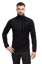Bluza trekkingowa męska Arbaz Midlayer. Czarne bluzy z kapturem męskie VIKING, l, z materiału. Za 299.79 zł.
