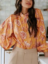 LA Angels Bluzka w kolorze musztardowym rozmiar: XL. Żółte bluzki damskie LA Angels, xl, bez wzorów, bez kołnierzyka, bez ramiączek. Za 126.99 zł.