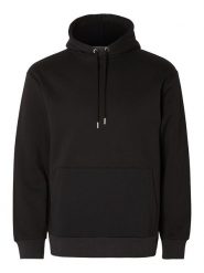SELECTED HOMME Bluza "Dan" w kolorze czarnym rozmiar: L. Czarne bluzy z kapturem męskie Selected Homme, l. Za 92.21 zł.