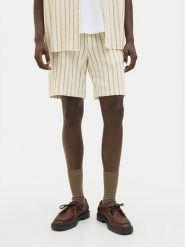 Jack & Jones Szorty materiałowe Jaiden 12274413 Beżowy Relaxed Fit. Brązowe szorty męskie Jack & Jones, bez wzorów, z bawełny. Za 99.99 zł.