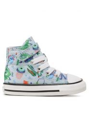 Converse Trampki Chuck Taylor All Star 1V A03594C Niebieski. Niebieskie trampki i tenisówki chłopięce Converse, bez wzorów, z materiału, retro, bez zapięcia. Za 169.99 zł.