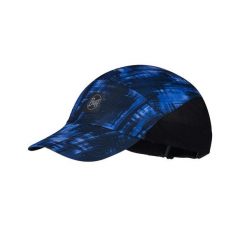 Czapka z daszkiem do biegania Buff Speed Cap. Niebieskie czapki męskie Buff, na lato, bez wzorów, z materiału, retro. Za 52.99 zł.