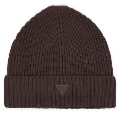 Czapka Guess. Brązowe czapki zimowe damskie Guess. Za 154.99 zł.