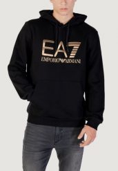 Bluza Mężczyzna EA7. Czarne bluzy z kapturem męskie EA7, m, z bawełny. Za 409.99 zł.