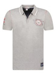 Geographical Norway Koszulka polo "Kilsvik" w kolorze szarym rozmiar: XXL. Szare koszulki polo męskie Geographical Norway, xxl, bez wzorów, z bawełny, bez ramiączek. Za 87.81 zł.