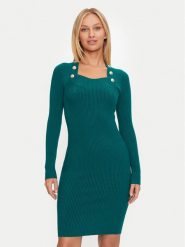 Marciano Guess Sukienka dzianinowa 4BGK01 5613Z Zielony Slim Fit. Zielone sukienki damskie Marciano Guess, z aplikacjami, z dzianiny, bez kołnierzyka, bez ramiączek. Za 379.99 zł.