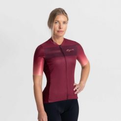 Koszulka rowerowa damska Rogelli Dawn. Brązowe topy sportowe damskie Rogelli, l, bez wzorów, z elastanu, bez ramiączek. Za 199.00 zł.