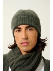 AUTHENTIC CASHMERE Kaszmirowa czapka "Scott" w kolorze zielonym rozmiar: onesize. Zielone czapki męskie AUTHENTIC CASHMERE, bez wzorów, z kaszmiru, sportowe. Za 231.13 zł.