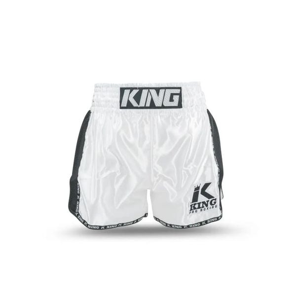 Szorty do boksu tajskiego King Pro Boxing Bangkok 3. Białe szorty damskie KING PRO BOXING, bez wzorów, z satyny, eleganckie. Za 235.50 zł.