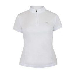 Dziewczęca konkursowa koszulka polo York Kelly. Białe koszulki dziewczęce YORK, bez wzorów, z elastanu, bez ramiączek. Za 222.00 zł.