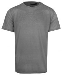 Lekki Męski T-Shirt w Stylu Vintage - Brave Soul - Jasny Grafit. Szare t-shirty męskie Brave Soul, na lato, l, bez wzorów, z bawełny, bez kołnierzyka. Za 59.00 zł.