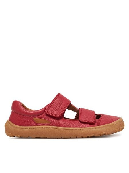 Froddo Sandały Barefoot Sandal G3150266-5 DD Czerwony. Czerwone sandały dziewczęce Froddo, ze skóry, bez zapięcia. Za 239.99 zł.