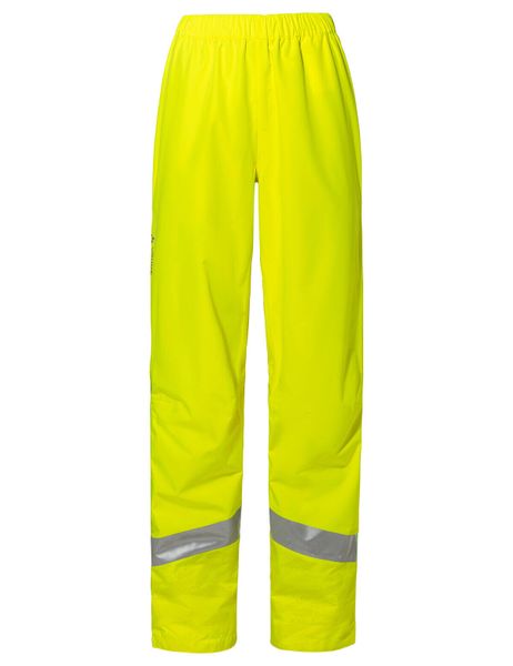 Spodnie damskie Luminum Rain Pants. Żółte spodnie materiałowe damskie Vaude, bez wzorów, z materiału, biznesowe. Za 689.00 zł.