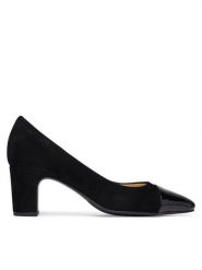 HÖGL Czółenka 1-105612 Czarny. Czarne czółenka damskie HÖGL, bez wzorów, ze skóry, bez obcasa. Za 749.99 zł.