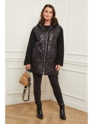 Curvy Lady Kurtka w kolorze brązowo-czarnym rozmiar: 44/46. Czarne kurtki damskie Curvy Lady, bez wzorów, bez kaptura. Za 166.88 zł.