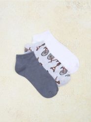 Skarpetki stopki 3 pack - wielobarwny. Skarpetki męskie Sinsay, bez wzorów. Za 15.99 zł.