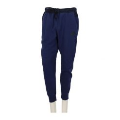 Second life - Spodnie dresowe męskie Tech Fleece granatowe - Jak nowy. Niebieskie spodnie sportowe męskie Nike, z dresówki. Za 207.36 zł.