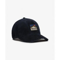 Damska czapka typu trucker Superdry. Niebieskie czapki z daszkiem damskie Superdry., z aplikacjami. Za 149.95 zł.