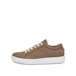 Buty sportowe damskie Ecco Soft 60. Brązowe buty sportowe na co dzień damskie ECCO, bez wzorów, ze skóry, trekkingowe. Za 581.50 zł.