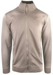 Lekka Bluza na Zamek z Wysokim Kołnierzem - Pako Jeans - Beżowa. Brązowe bluzy bez kaptura męskie Pako Jeans, l, z bawełny. Za 229.00 zł.