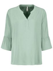 Sublevel Bluzka w kolorze zielonym rozmiar: XXL. Zielone bluzki damskie Sublevel, xxl, bez wzorów, z wiskozy, bez kołnierzyka, bez ramiączek. Za 79.03 zł.