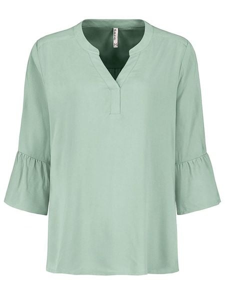Sublevel Bluzka w kolorze zielonym rozmiar: S. Zielone bluzki damskie Sublevel, s, bez wzorów, z wiskozy, bez kołnierzyka, bez ramiączek. Za 66.47 zł.