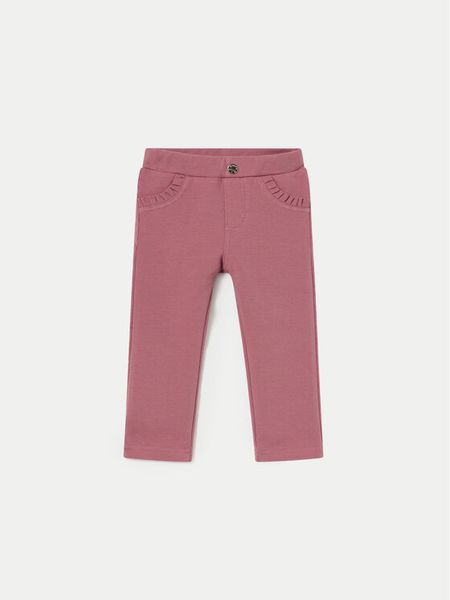 Mayoral Spodnie materiałowe 560 Różowy Regular Fit. Czerwone spodnie dziewczęce Mayoral, z bawełny. Za 49.99 zł.